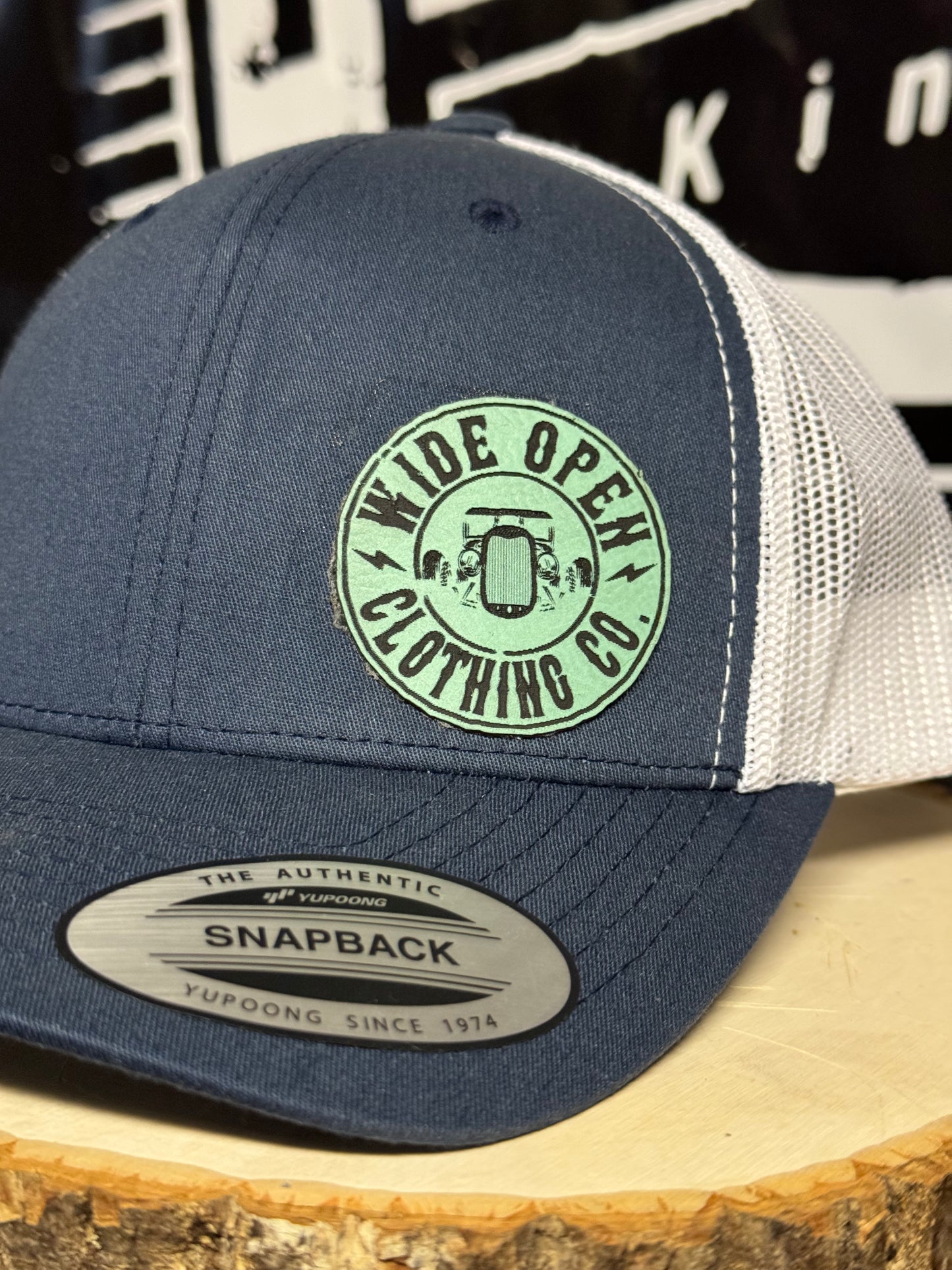 Wide Open Hot Rod patch hat